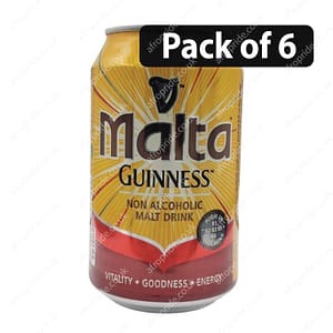 (Pack of 6) Malta Gunness Non Alcoholic Malt Drink 330ml