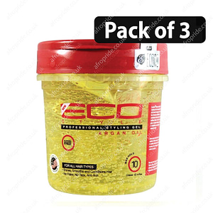 (Pack of 3) ECO Styling Gel with Argan Oil 8oz