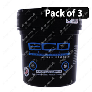 (Pack of 3) Eco Style Professional Styling Super Protein - Hair Gel 710ml