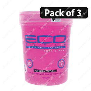 (Pack of 3) Eco Style Curl & Wave for Curly Textures 32oz