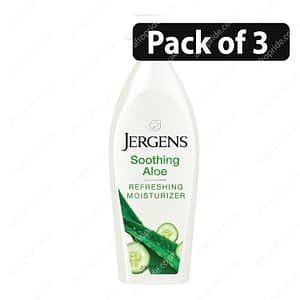 (Pack of 3) Jergens Soothing Aloe Refreshing Moisturizer 21Fl.oz