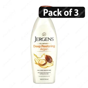 (Pack of 3) Jergens Deep Restoring Argan 24-Hour Moisturizer 16.8oz