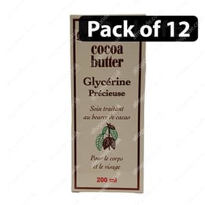 (Pack of 12) Queen Elisabeth Cocoa Butter Precious Glycerine 200ml