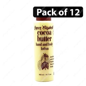 (Pack of 12) Queen Elisabeth Cocoa Butter Hand and Body Lotion 400ml