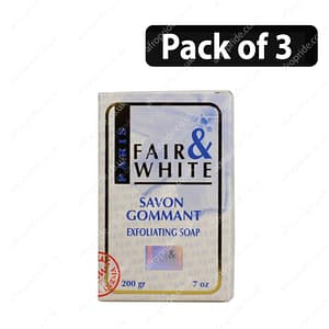 (Pack of 3) Fair & White Paris Savon Gommant Exfoliating Soap 7oz