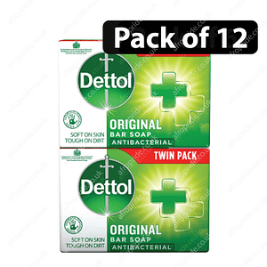 (Pack of 12) Dettol Original Soap 100g x 2
