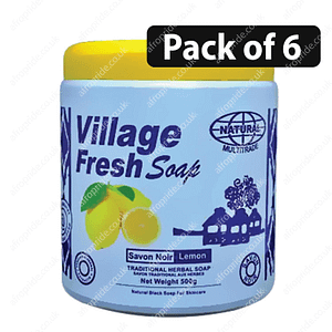 (Pack of 6) Village Fresh Soap Lemon 500g