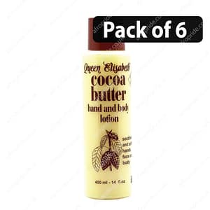 (Pack of 6) Queen Elisabeth Cocoa Butter Hand and Body Lotion 400ml