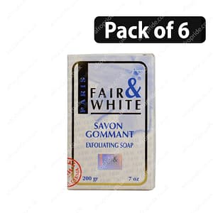 (Pack of 6) Fair & White Paris Savon Gommant Exfoliating Soap 7oz