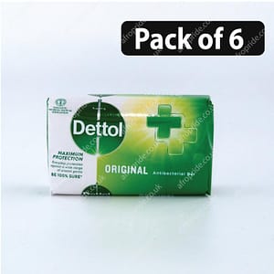(Pack of 6) Dettol Original Anti-Bacterial Bar Soap