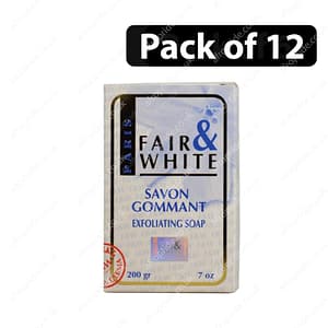(Pack of 12) Fair & White Paris Savon Gommant Exfoliating Soap 7oz