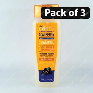 (Pack of 3) Cantu Acai Berry Revitalizing Shampoo 13.5oz