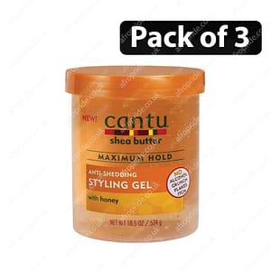 (Pack of 3) Cantu Anti-Shedding Styling Gel 18.5oz