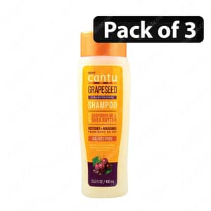 (Pack of 3) Cantu Grapeseed Sulphate Free Shampoo 13.5oz