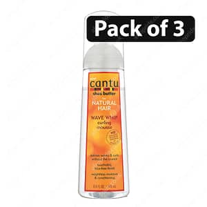 (Pack of 3) Cantu Shea Butter for Natural Hair Wave Whip Curling Mousse 8.4oz