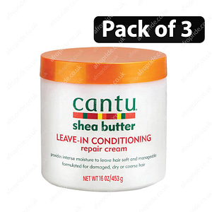 (Pack of 3) Cantu shea butter Leave-In Conditioning repair cream 16oz