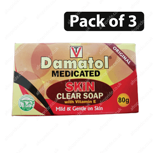 (Pack of 3) Damatol medicated skin clear soap 80g