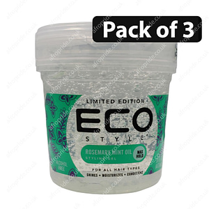 (Pack of 3) Eco Rosemary Mint Oil Styling Gel 16fl.oz