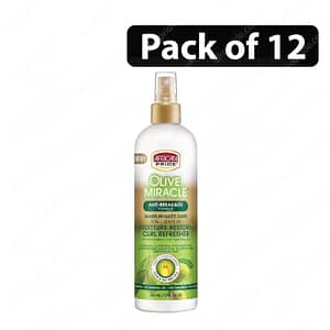 (Pack of 12) African Pride 7-IN-1 Leave -In Moisture Restore Curl Refresher 355ml