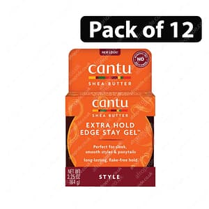 (Pack of 12) Cantu Shea Butter with Extra Gel Holding Edge 66ml