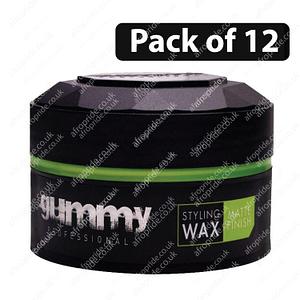 (Pack of 12) Gummy Styling Wax Matte Finish 150ml