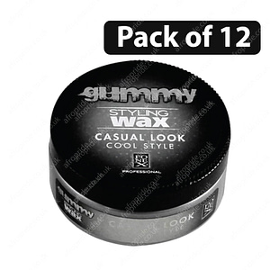 (Pack of 12) Gummy styling wax casual look