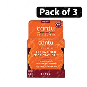 (Pack of 3) Cantu Shea Butter with Extra Gel Holding Edge 66ml
