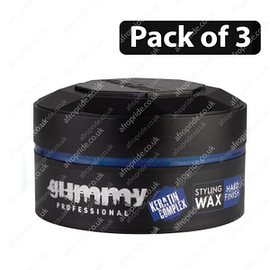 (Pack of 3) Gummy Professional Hard Finish Styling Wax 150ml