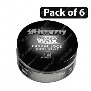 (Pack of 6) Gummy styling wax casual look