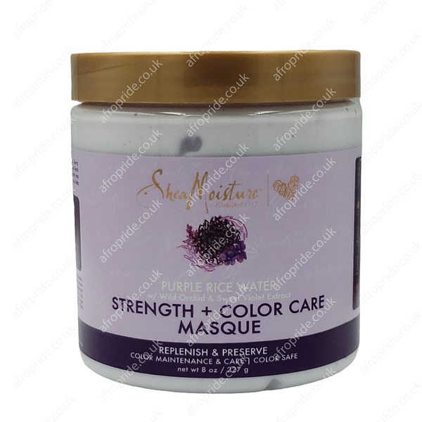 Shea Moisture Purple Rice Water Strength & Color Care Masque 8oz/227g