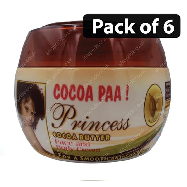 (Pack of 6) Cocoa Paa Princess Cocoa Butter Face And Body Cream 150g