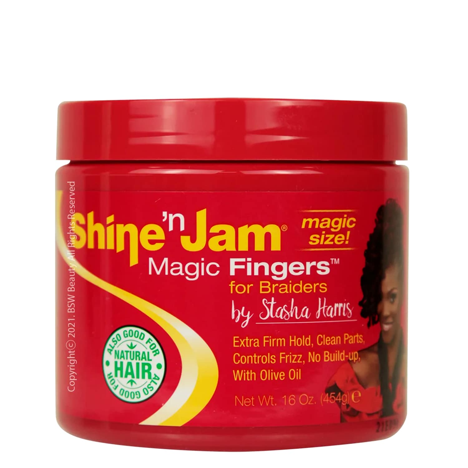 Shine N Jam Magic Fingers For Braiders 16oz Afro Pride