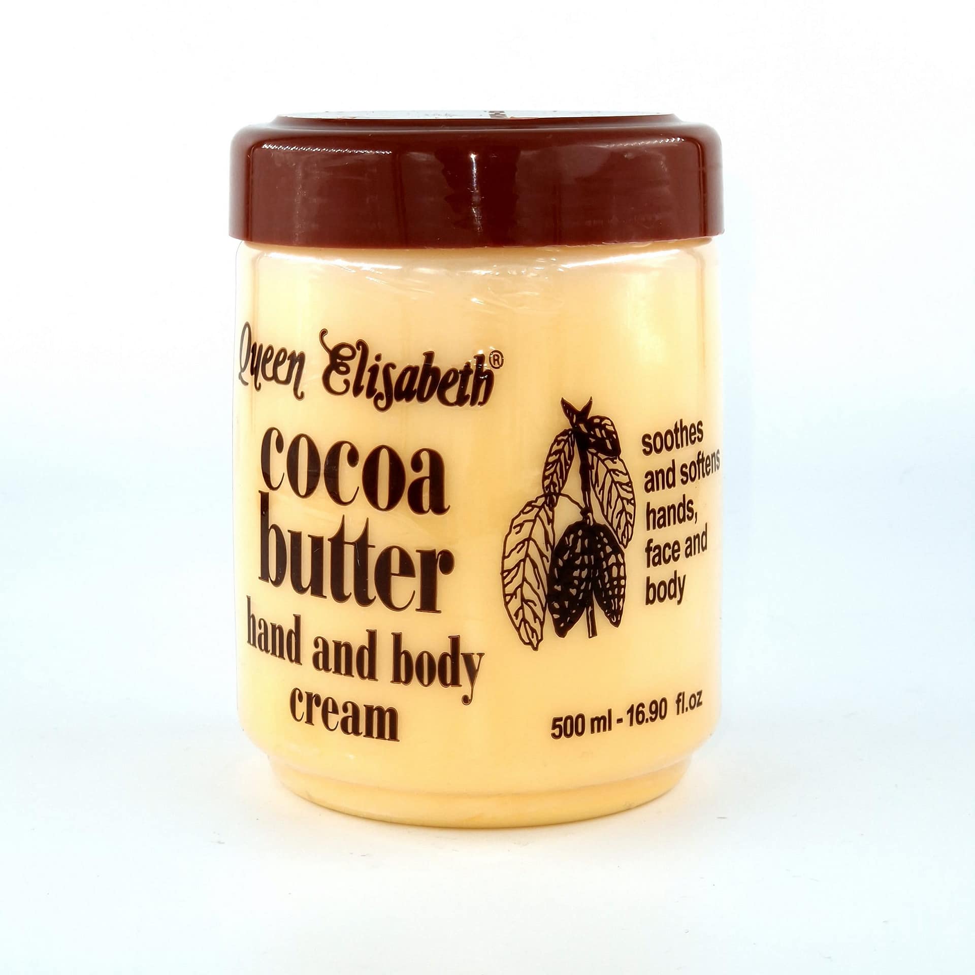 Queen Elisabeth Cocoa Butter Hand & Body Cream 500ml Afro Pride