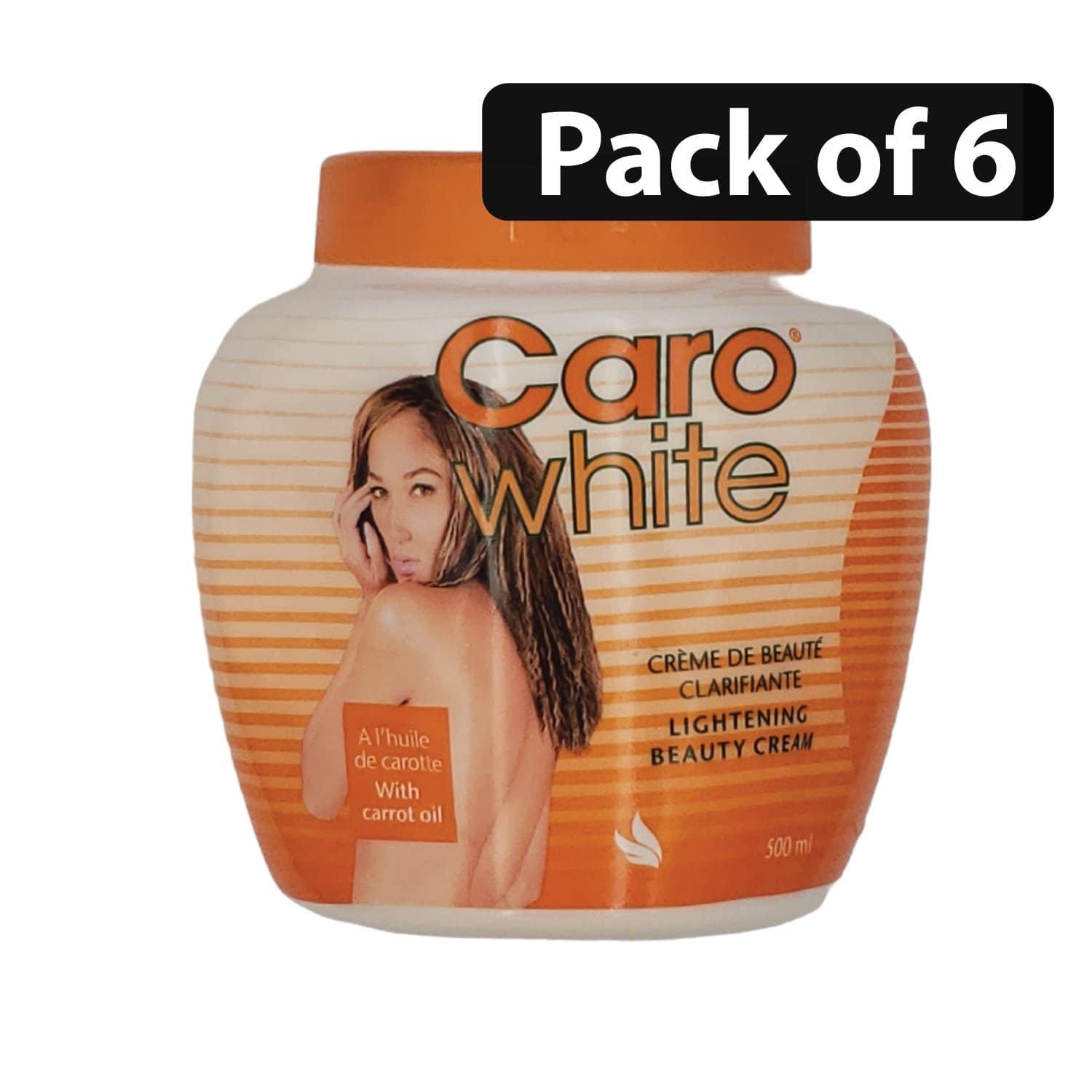 (Pack of 6) Caro White Lightening Beauty Cream 500ml Afro Pride