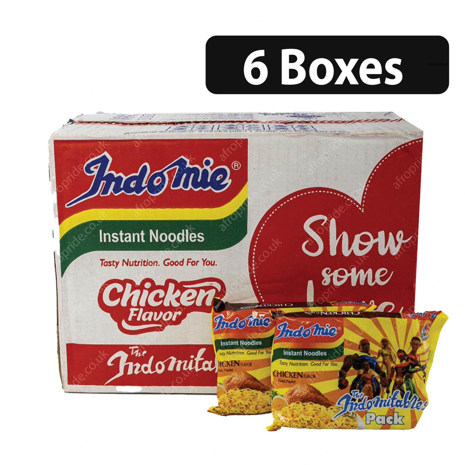 (6 Boxes) Indomie Instant Noodles Chicken Flavor 70g - Afro Pride