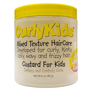 Curly Kids Mixed Textured Hair Care Custard for Kids 6oz Curly Kids Mixed Textured Hair Care Custard for Kids 6oz
