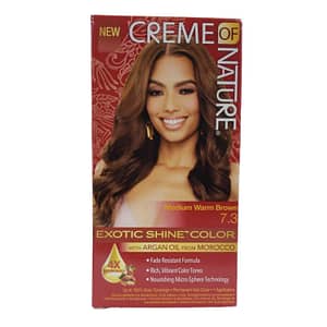 Creme Of Nature Exotic Shine Color Medium Warm Brown 7.3