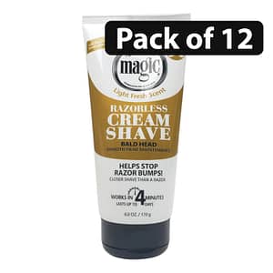 (Pack of 12) Magic Razorless Cream Shave Smooth 6oz