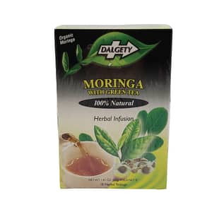 Dalgety Organic Moringa Herbal Infusion (18 Herbal Teabags) Moringa With Green Tea