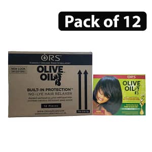 (Pack of 12) ORS Olive Oil Built-In-Protection No-Lye Hair Relaxer Normal