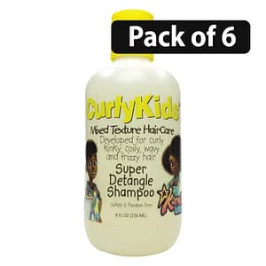 (Pack of 6) CurlyKids Super Detangle Shampoo 8oz