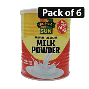 (Pack of 6) Tropical Sun Instant Full Cream Milk Powder 400g