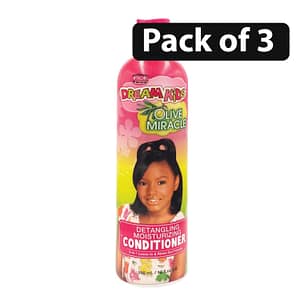 (Pack of 3) African Pride Dream Kids Olive Miracle Detangling Conditioner 355ml