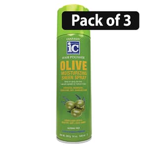 (Pack of 3) Fantasia IC Olive Oil Moisturizing Sheen Spray 14oz