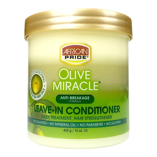 African Pride Olive Miracle Leave In Conditioner 425g African Pride Olive Miracle Leave In Conditioner 425g15oz