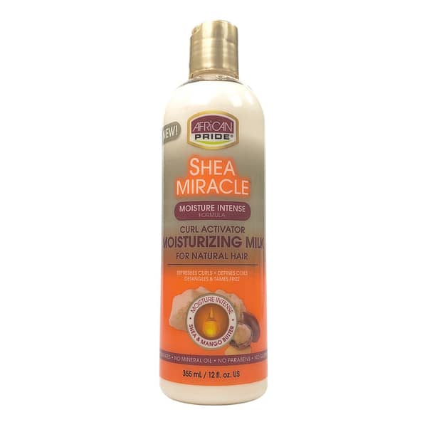 African Pride Shea Miracle Silky Curls Moisturizer for Natural Hair 12oz