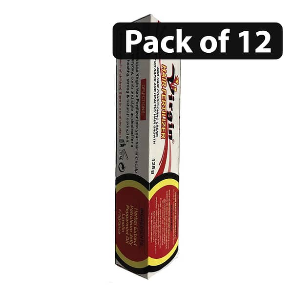 (Pack of 12) Virgin Hair Fertilizer Creme Anti Dandruff Tube 125g