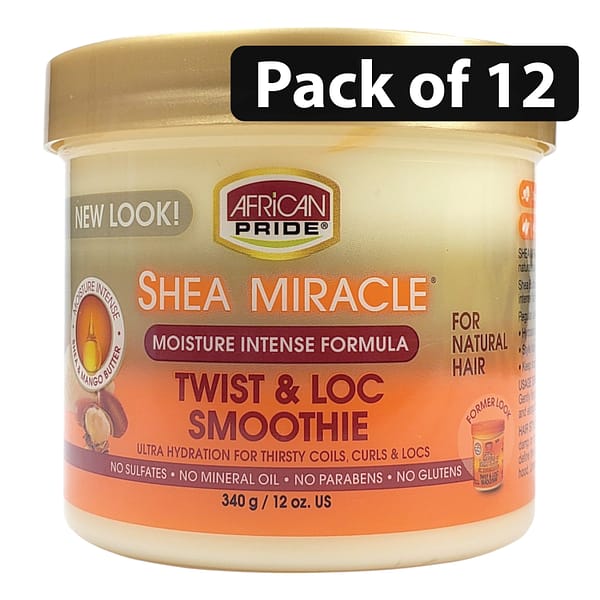 (Pack of 12) African Pride Shea Miracle Twist & Loc Smoothie 12oz