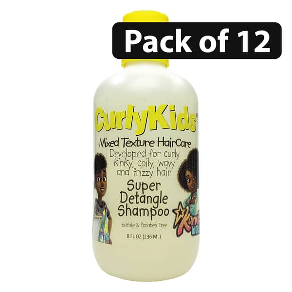 (Pack of 12) CurlyKids Super Detangle Shampoo 8oz
