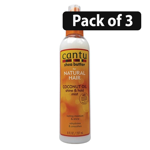 (Pack of 3) Cantu Shea Butter Coconut Oil Shine & Hold Mist 8fl.oz